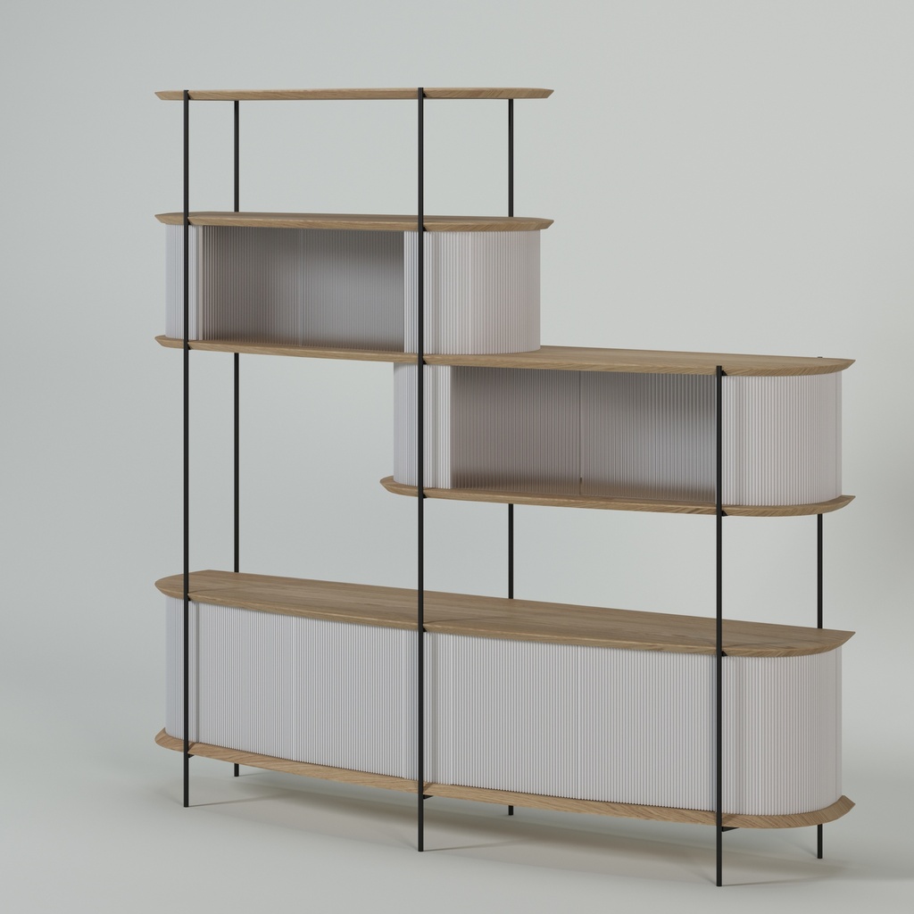 KAS0704-1 / Bookcase Sinop (210x46x200)