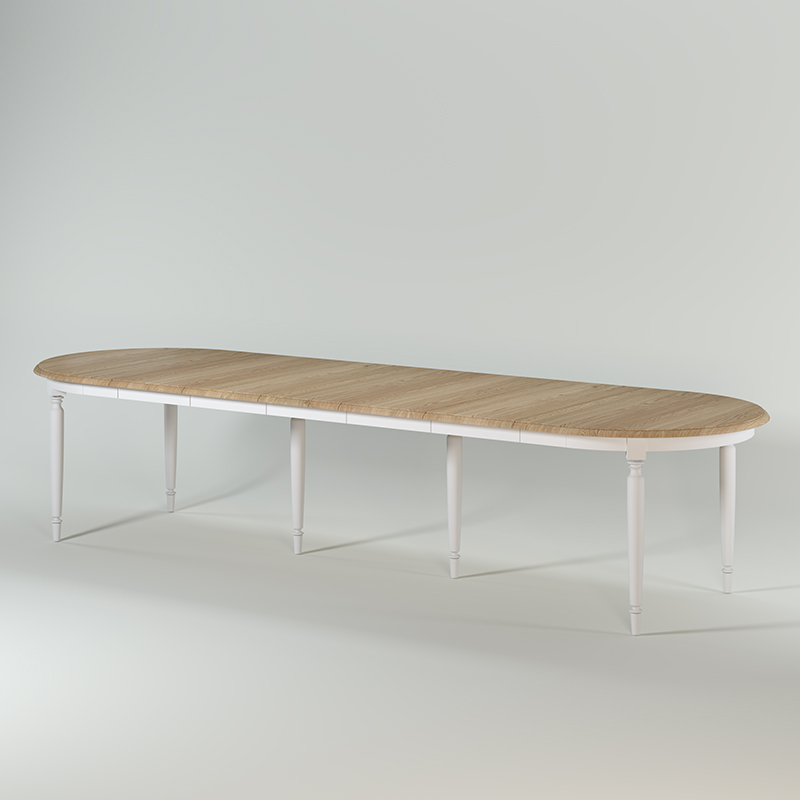 KAS0502-2 / Table Ovale New Rio 5 Rallonges (150->350 x110x77)