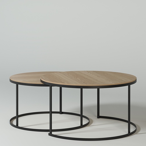 KAS0305-3A / CoffeeTable Circle Iron (80x43)